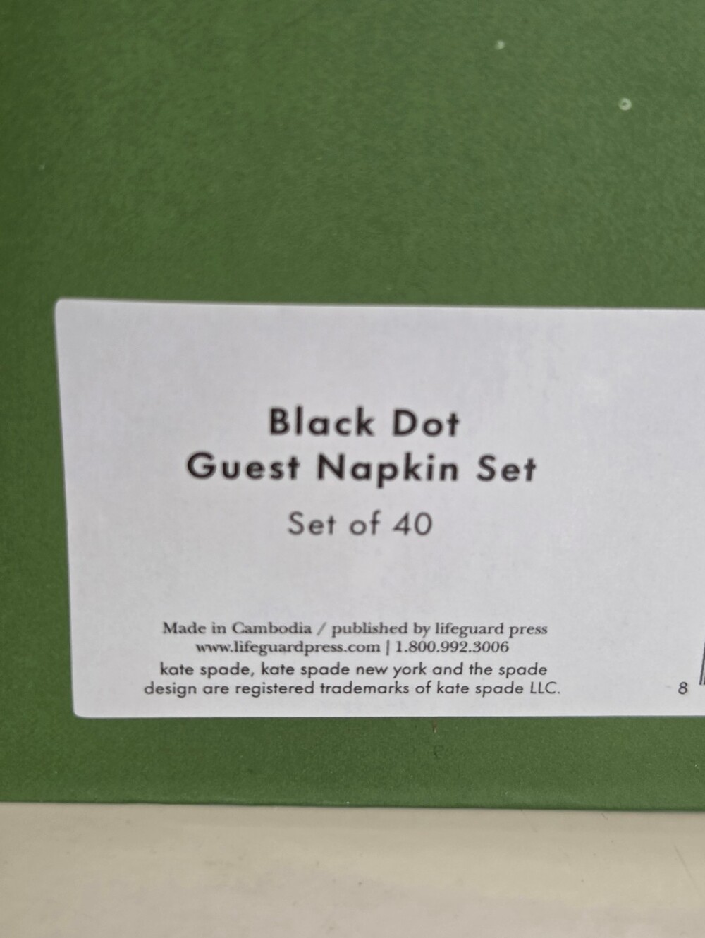 Kate Spade Guest & Cocktail Napkins Set - Picture 5 of 5